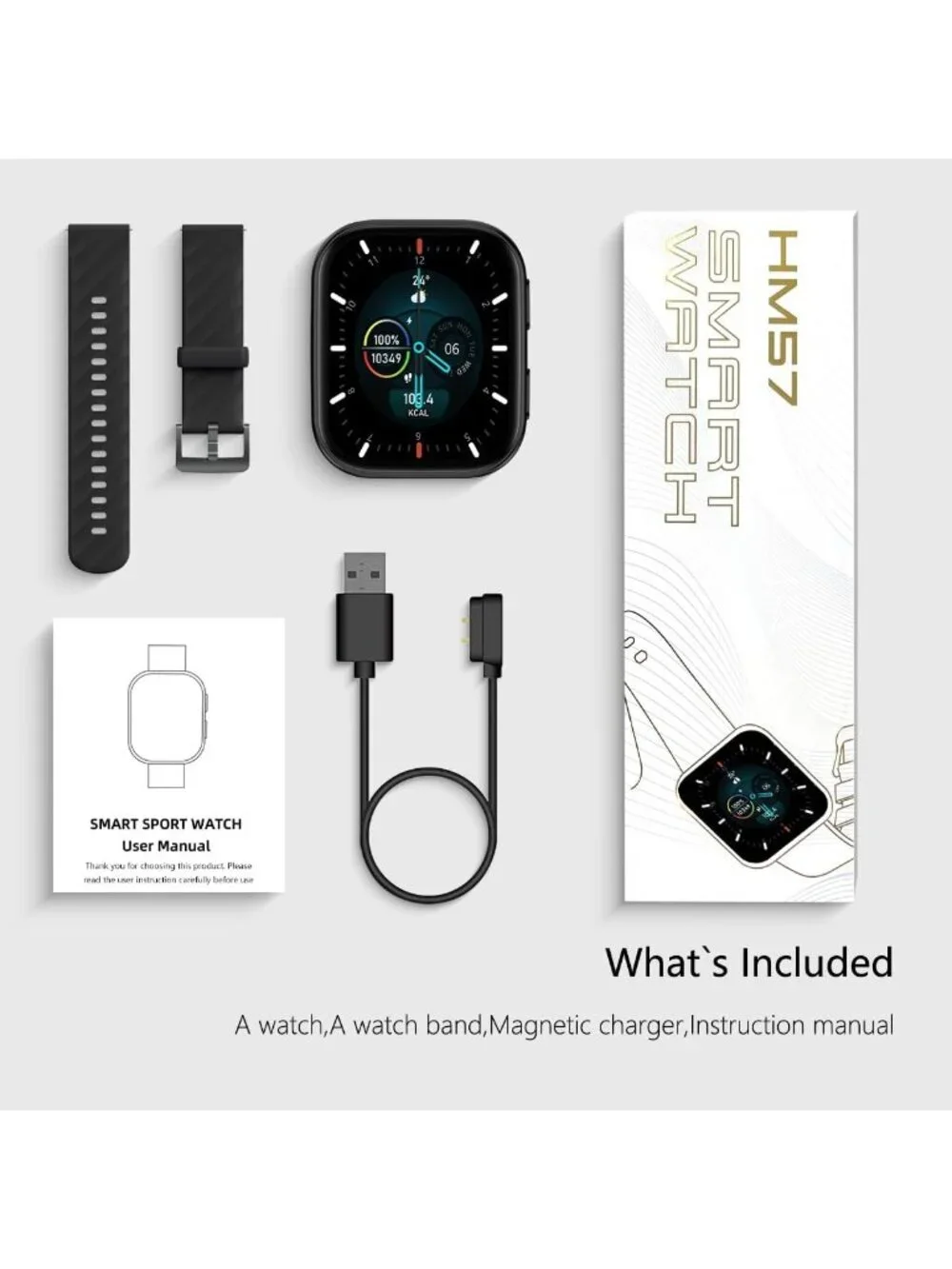 Smart Fitness Tracker Watch with Heart Rate, Blood Pressure, Sleep & Oxygen